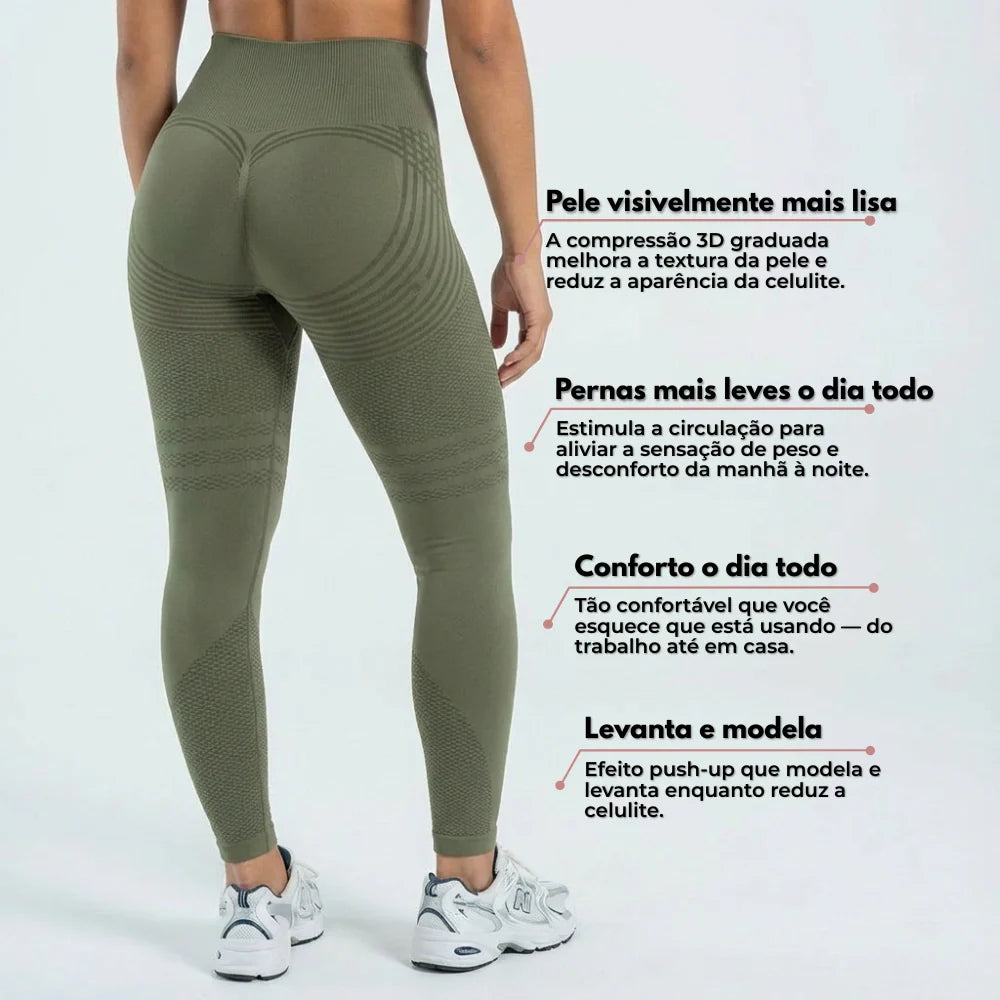 Cellumove 3D Leggings - Army Green