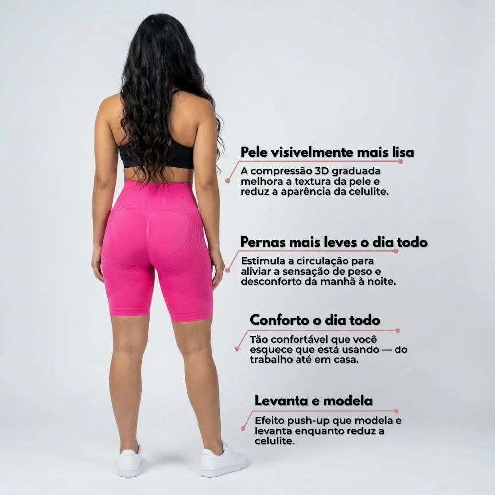 Cellumove 3D Short Legging – Hot Pink